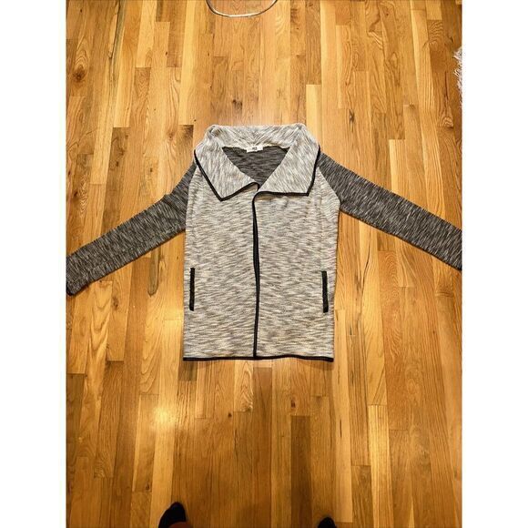 Jack by‎ BB Dakota Women's Daphene French Terry Jacket with Pu Leather Trim - Picture 2 of 6